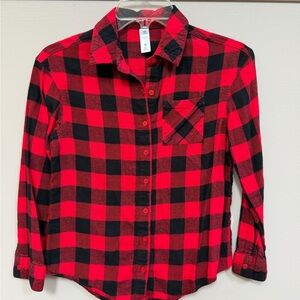 Kids Justice Red and Black Flannel
